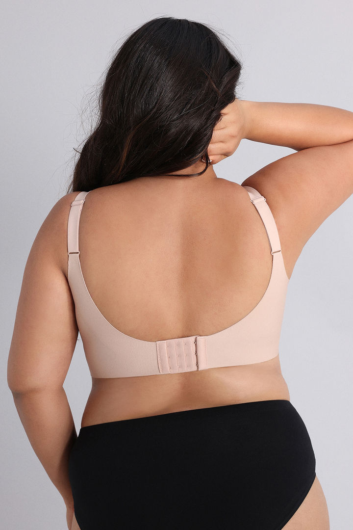 Zivame True Curv Freeform Padded Non Wired Full Coverage Super Support Bra - Rugby Tan — image 3